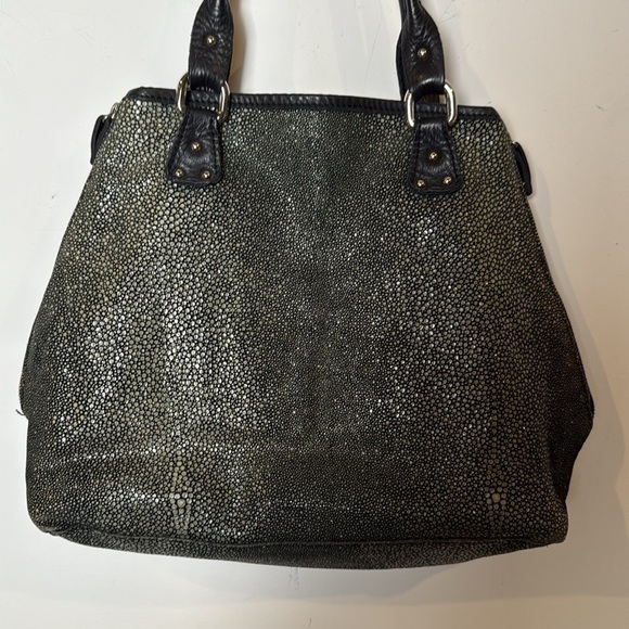 Vin Baker Women's Handbags Terra Italian Leather Speckled Green Shoulder Bag USA - Picture 2 of 16